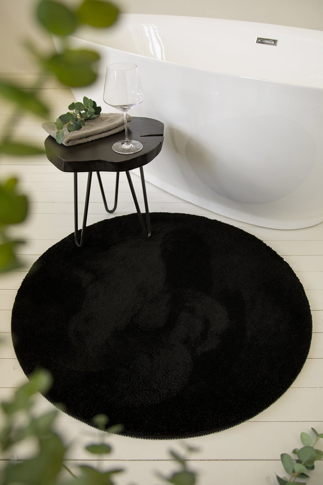Badteppich Schwarz "Joris" WECONhome Basics
