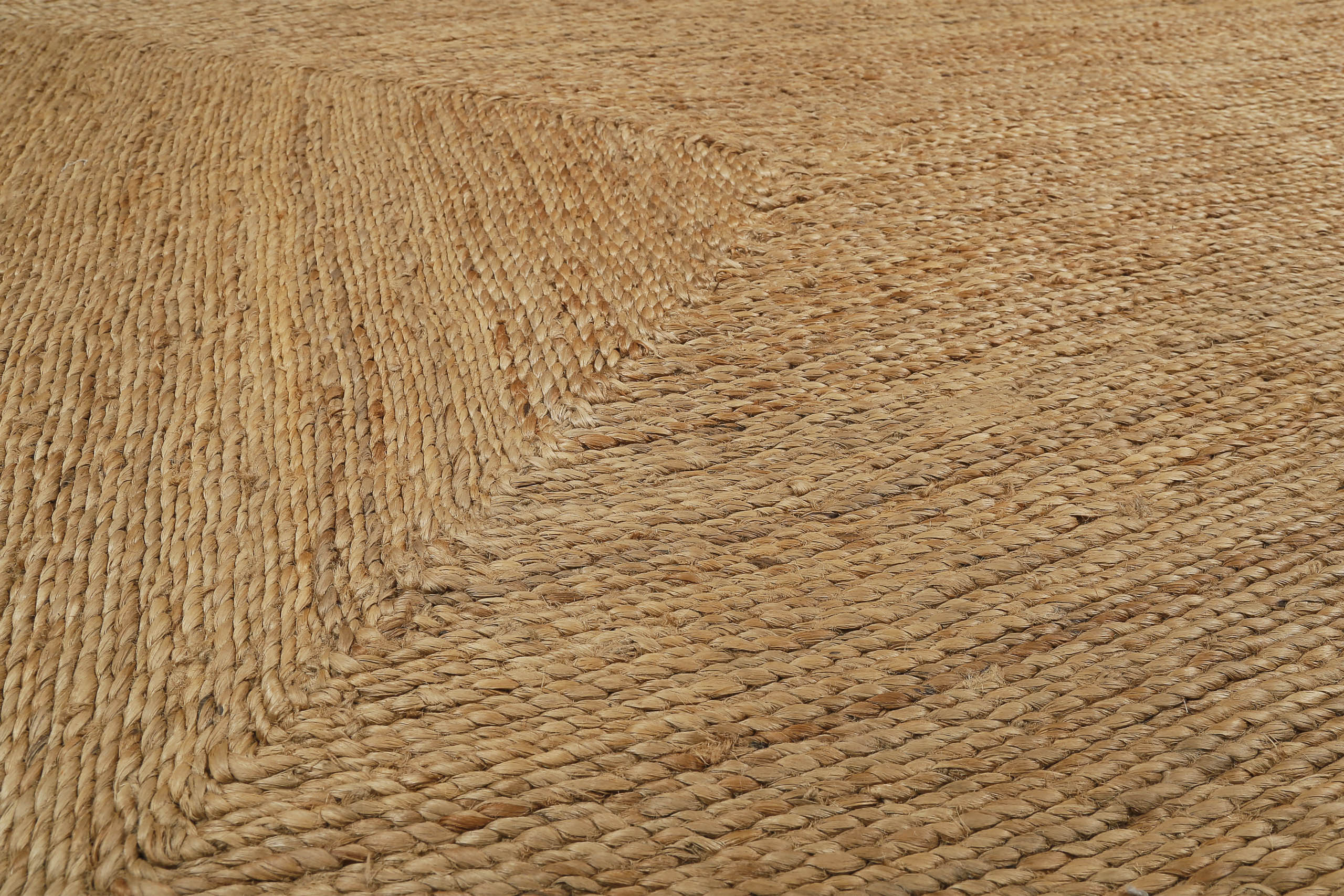 "June" Jute - Teppich - natürlich, handgewebt, schwer