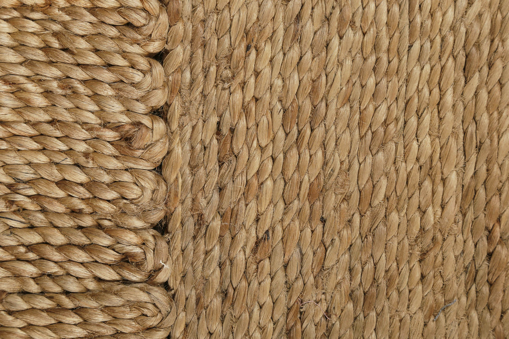 "June" Jute - Teppich - natürlich, handgewebt, schwer