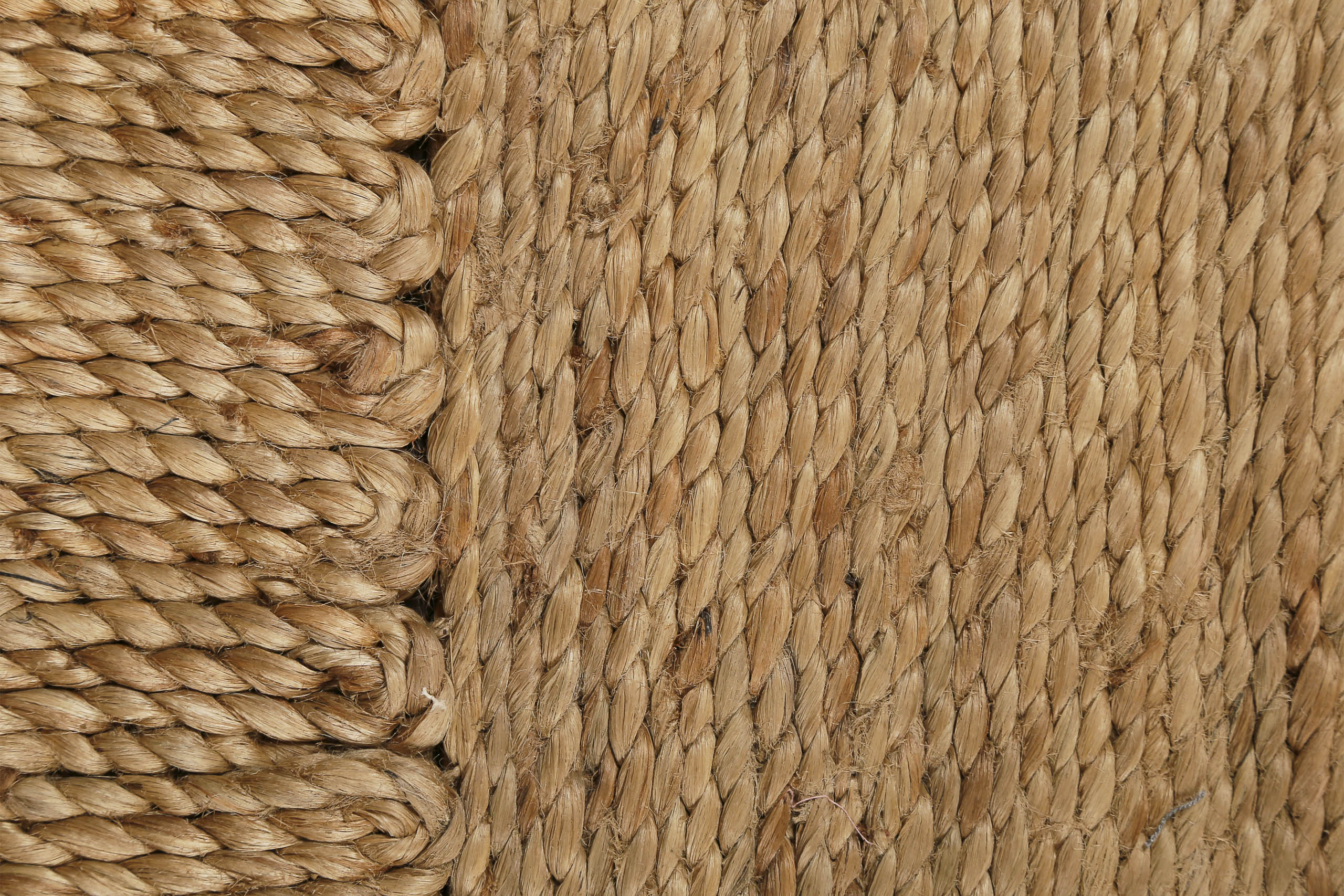"June" Jute - Teppich - natürlich, handgewebt, schwer