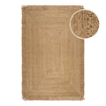 "June" Jute - Teppich - natürlich, handgewebt, schwer