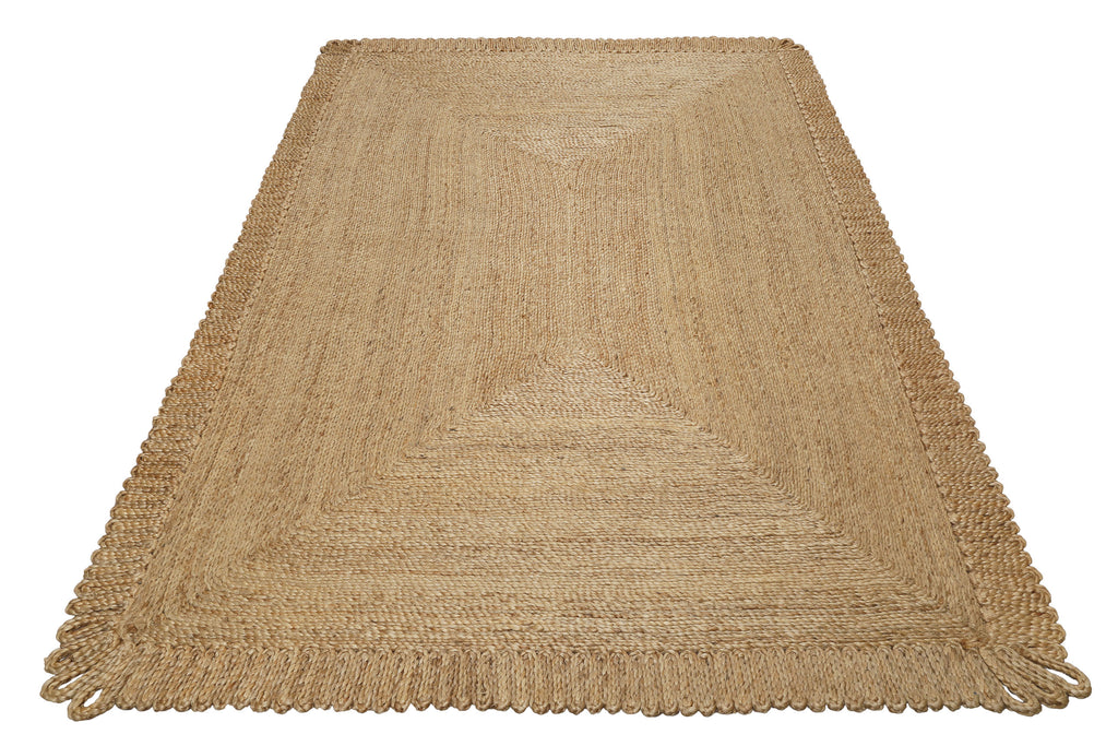 "June" Jute - Teppich - natürlich, handgewebt, schwer