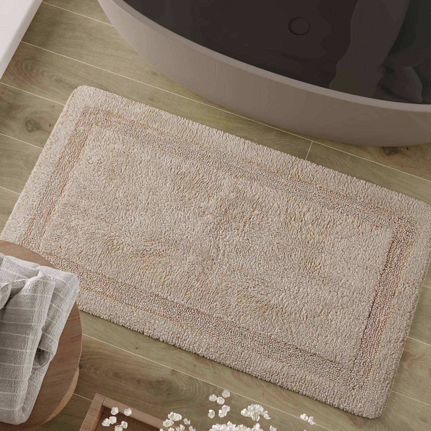 Badteppich Beige "Knut" WECONhome Basics