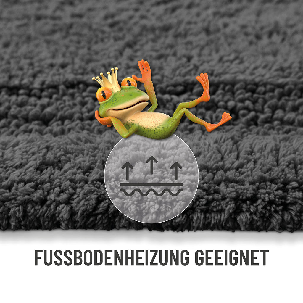 Badteppich Granit Grau "Knut" WECONhome Basics