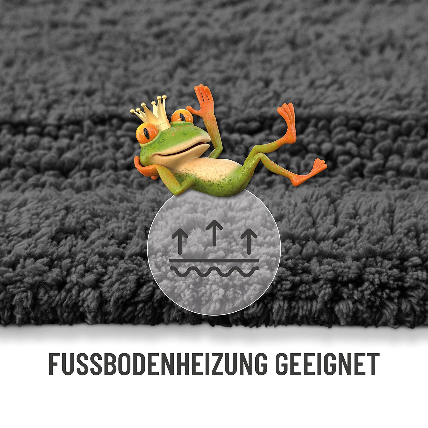 Badteppich Granit Grau "Knut" WECONhome Basics