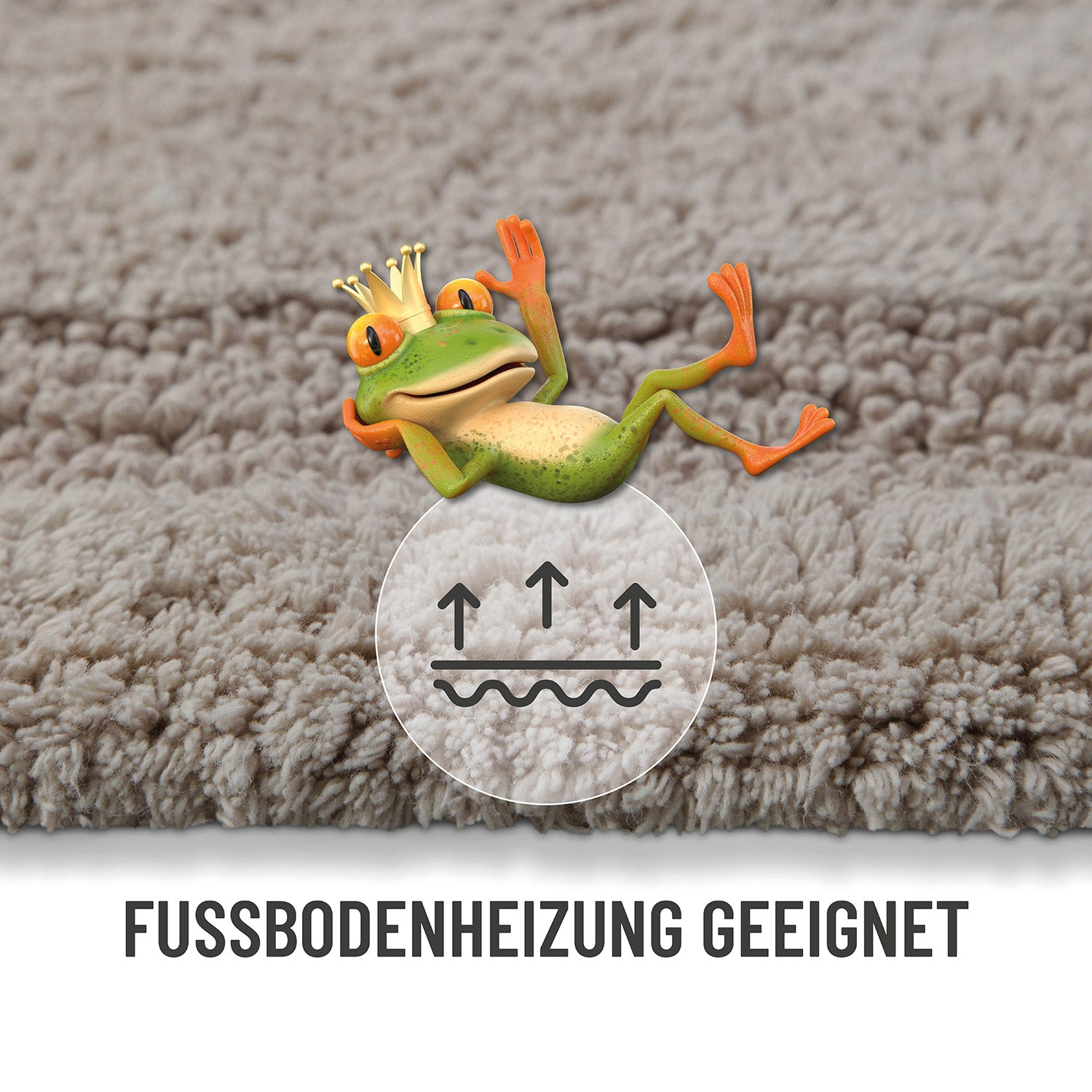 Badteppich Greige "Knut" WECONhome Basics