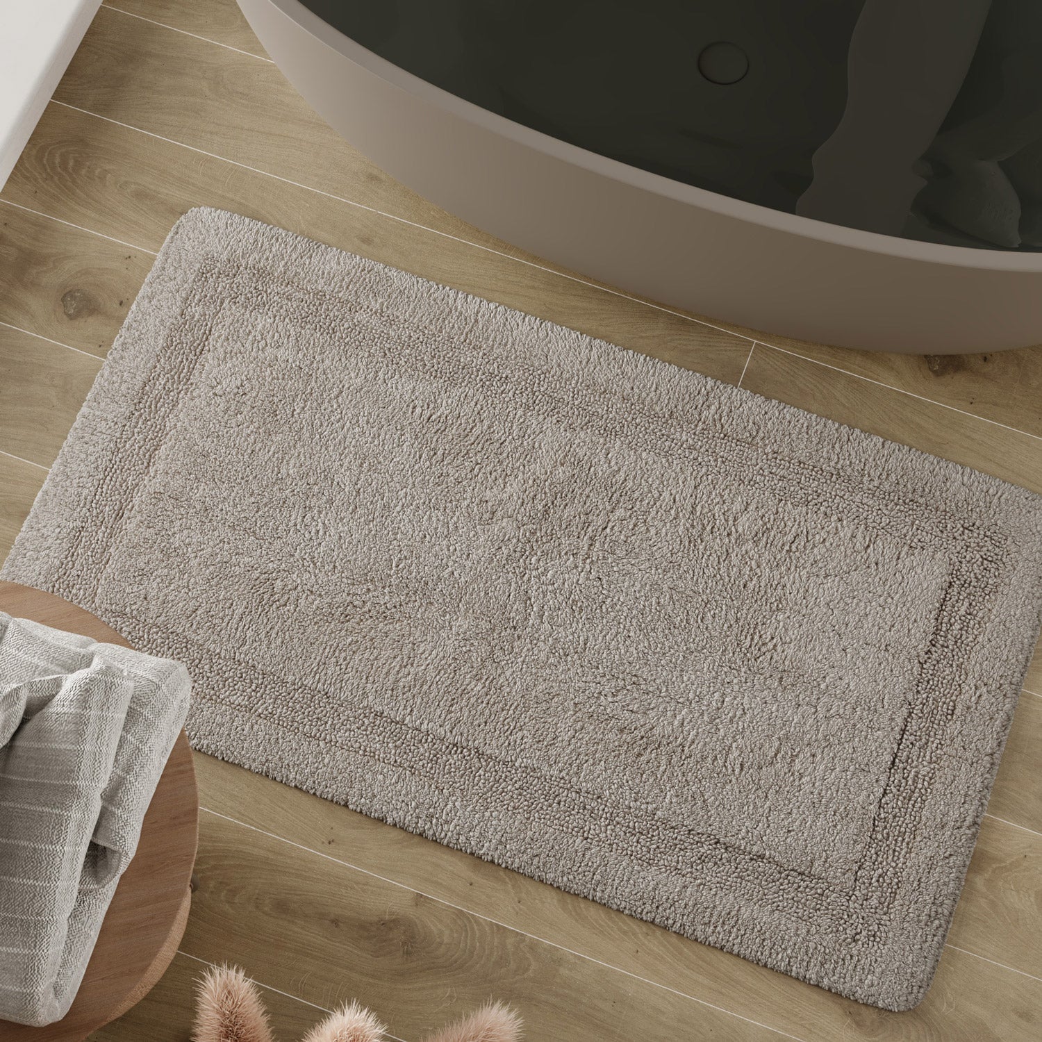 Badteppich Greige "Knut" WECONhome Basics