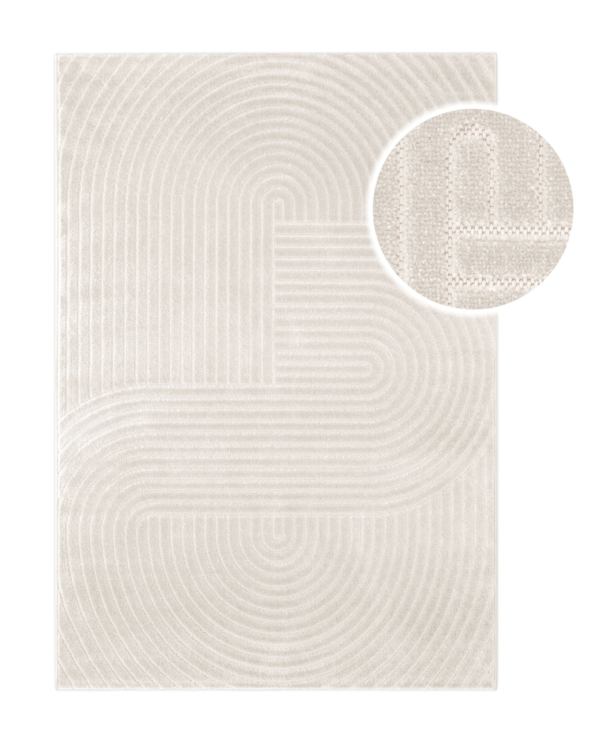 In & Outdoor Teppich Creme Beige "Bacalar" WECONhome