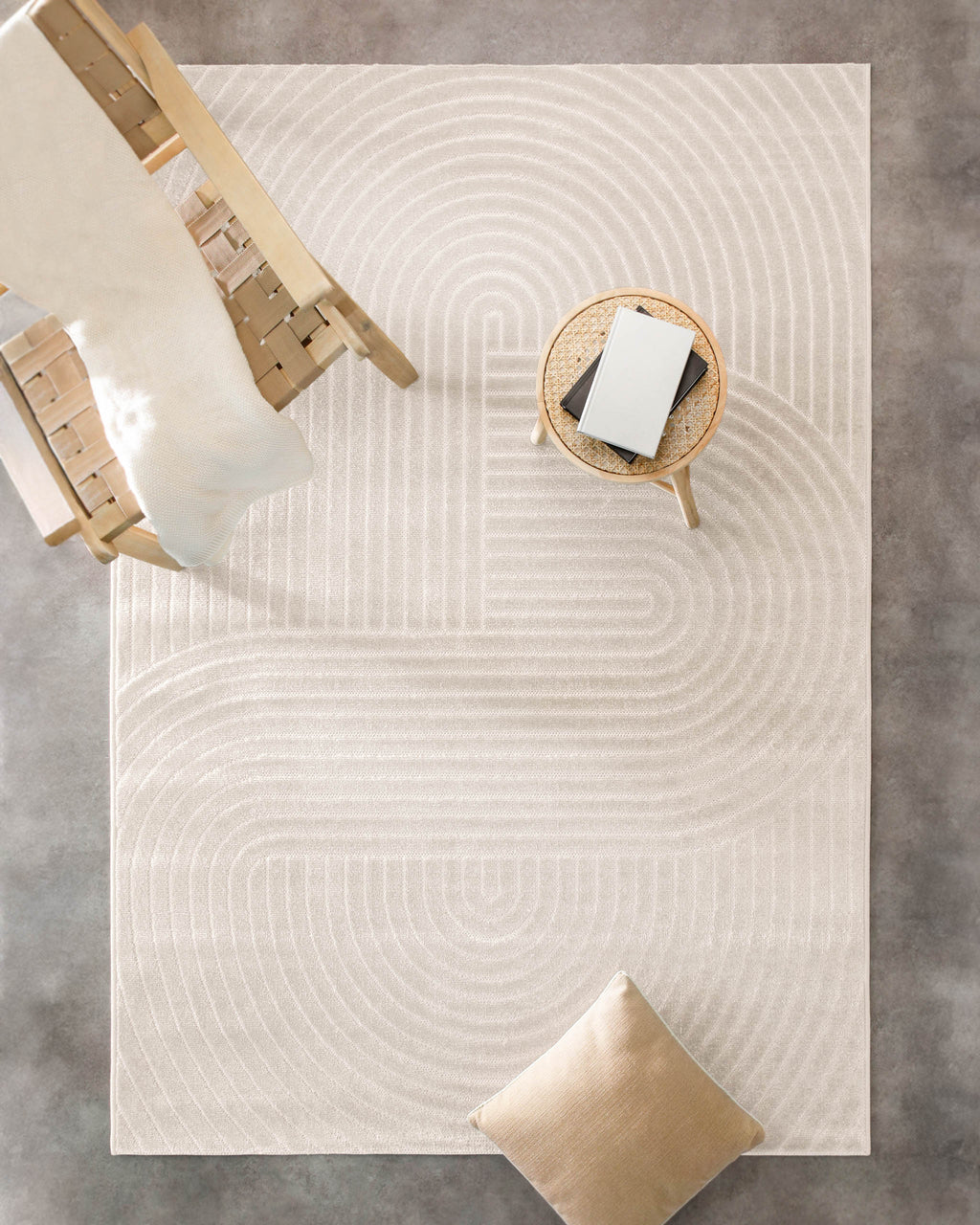 In & Outdoor Teppich Creme Beige "Bacalar" WECONhome