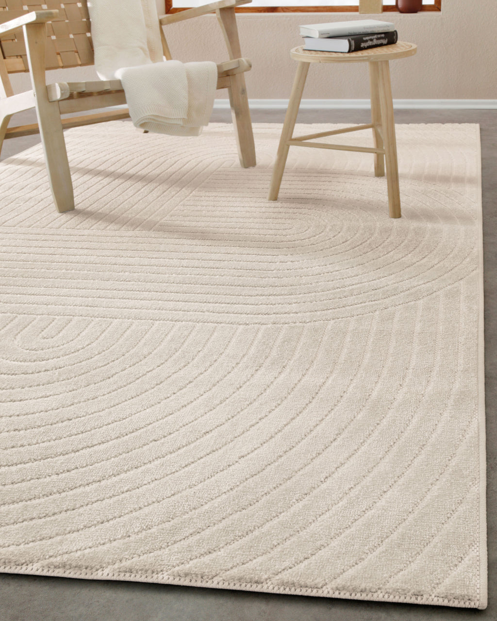 In & Outdoor Teppich Creme Beige "Bacalar" WECONhome