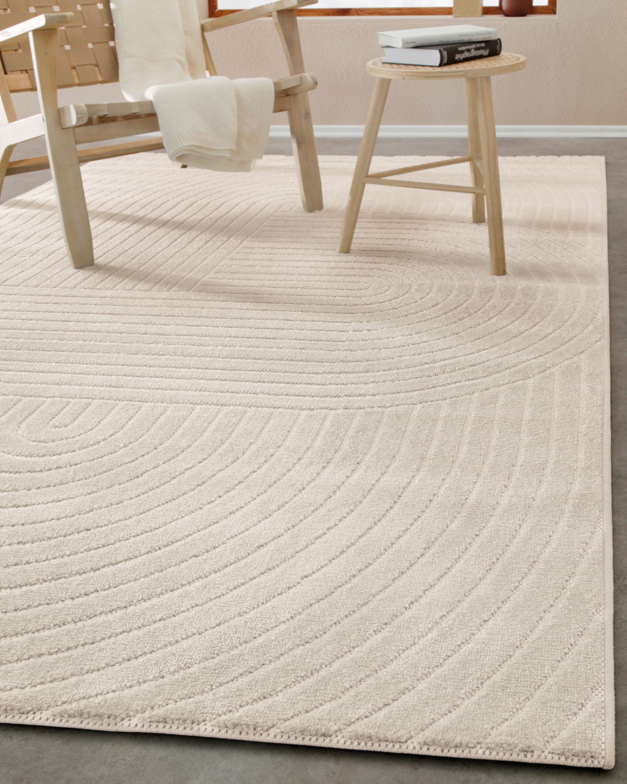 In & Outdoor Teppich Creme Beige "Bacalar" WECONhome