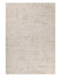 Esprit Kurzflor Teppich Beatle-B in Beige Bunt als Freisteller mit modernem abstraktem Muster