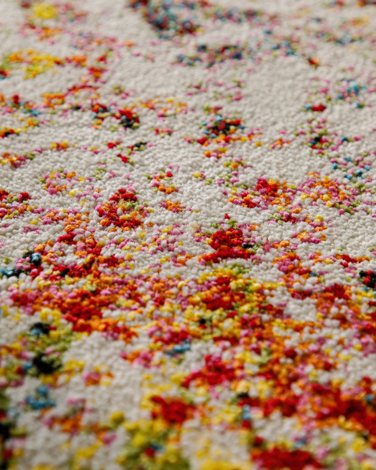 Kurzflorteppich Multi "Modernina 2.0" von WECONhome, Nahaufnahme der gesprenkelten Florstruktur