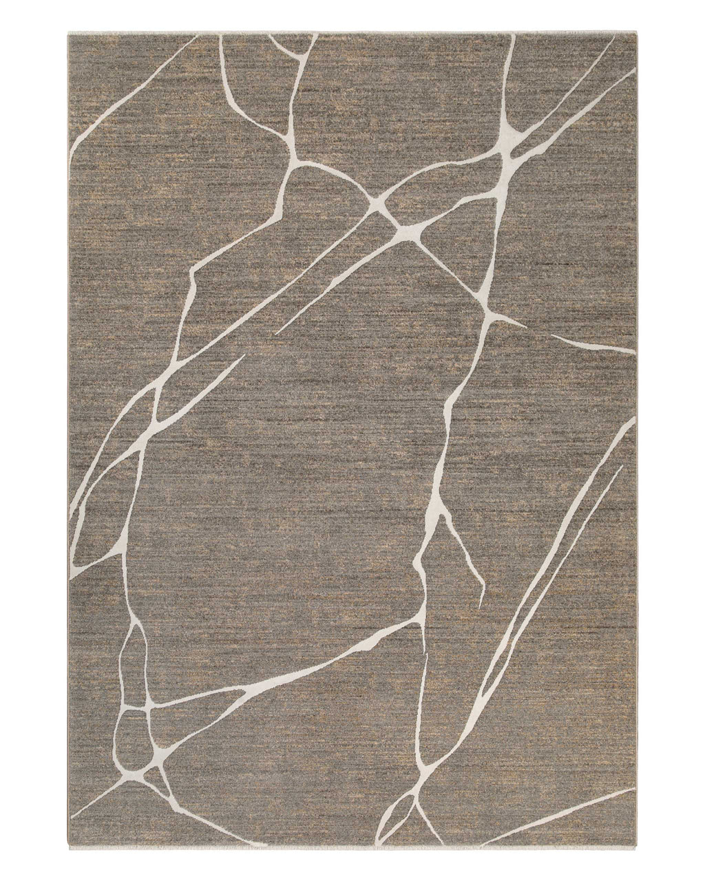 Esprit Kurzflor Teppich Elite in Beige Grau als Freisteller mit modernem Linienmuster