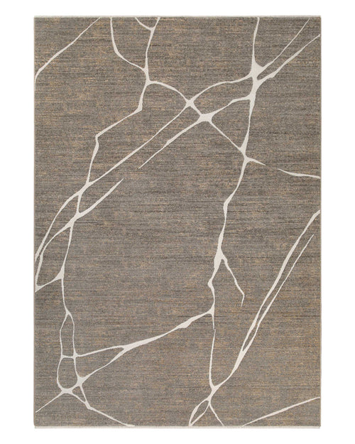 Esprit Kurzflor Teppich Elite in Beige Grau als Freisteller mit modernem Linienmuster