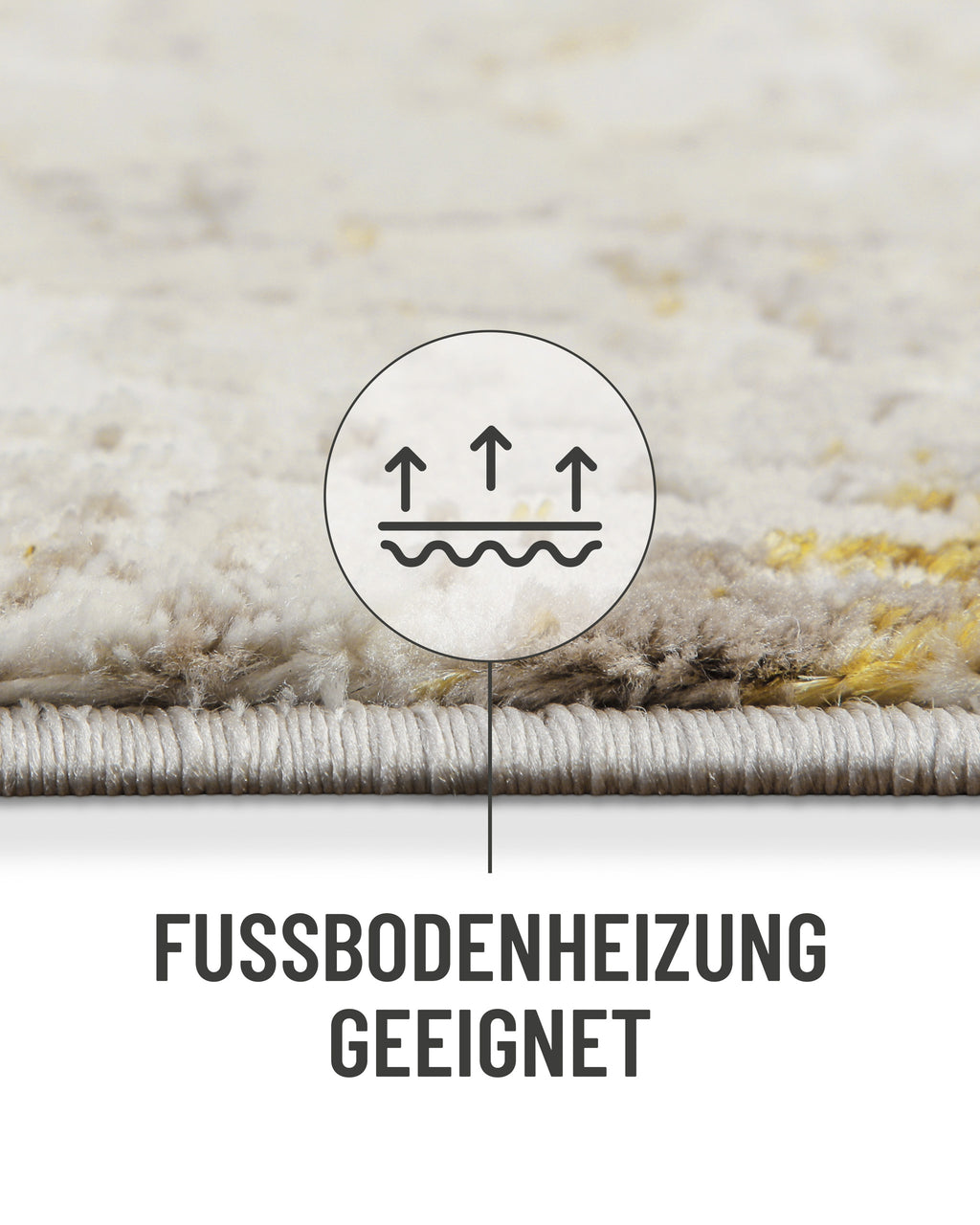 Esprit Kurzflorteppich Creme gold "Feel Vintage 2.0"