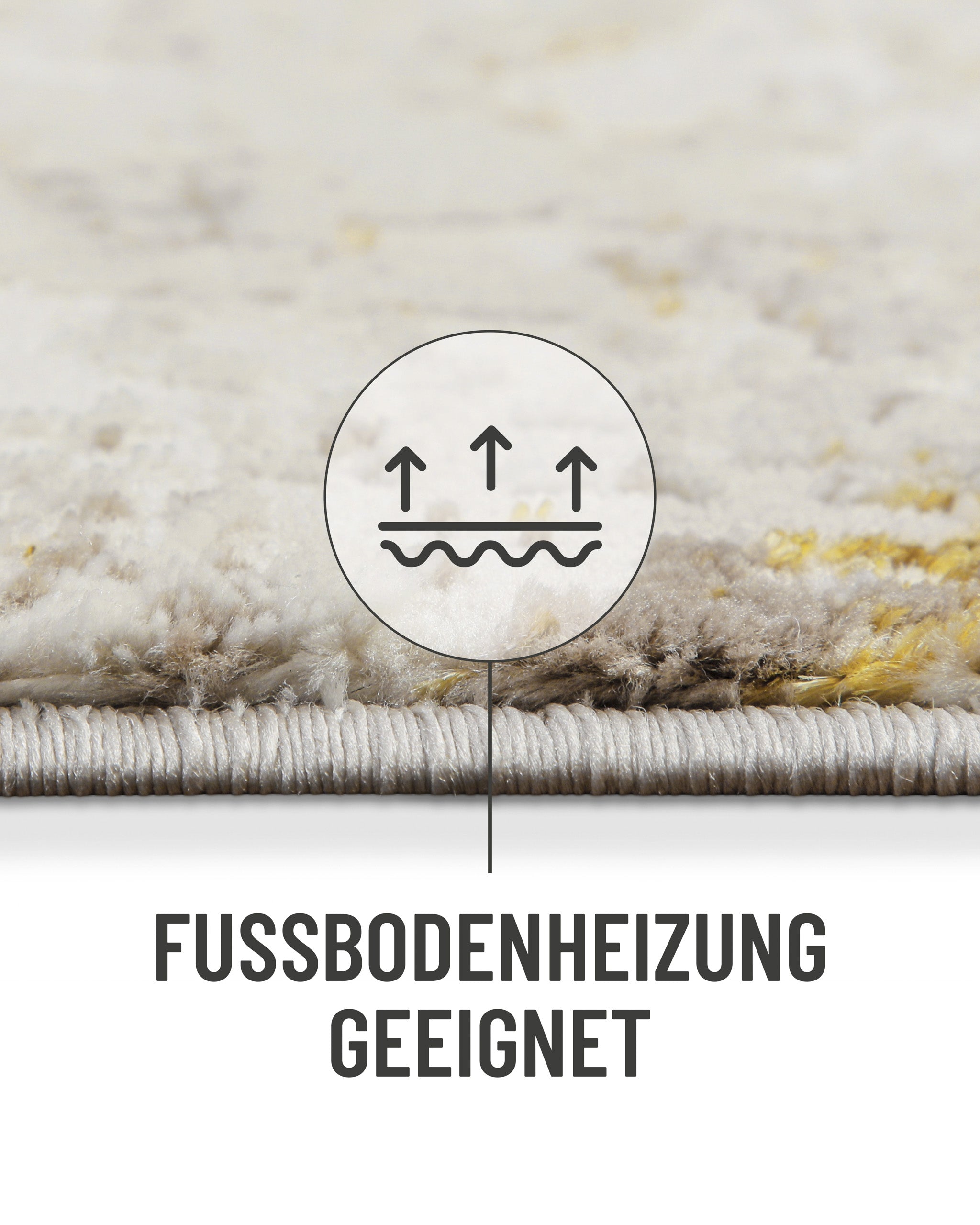 Esprit Kurzflorteppich Creme gold "Feel Vintage 2.0"