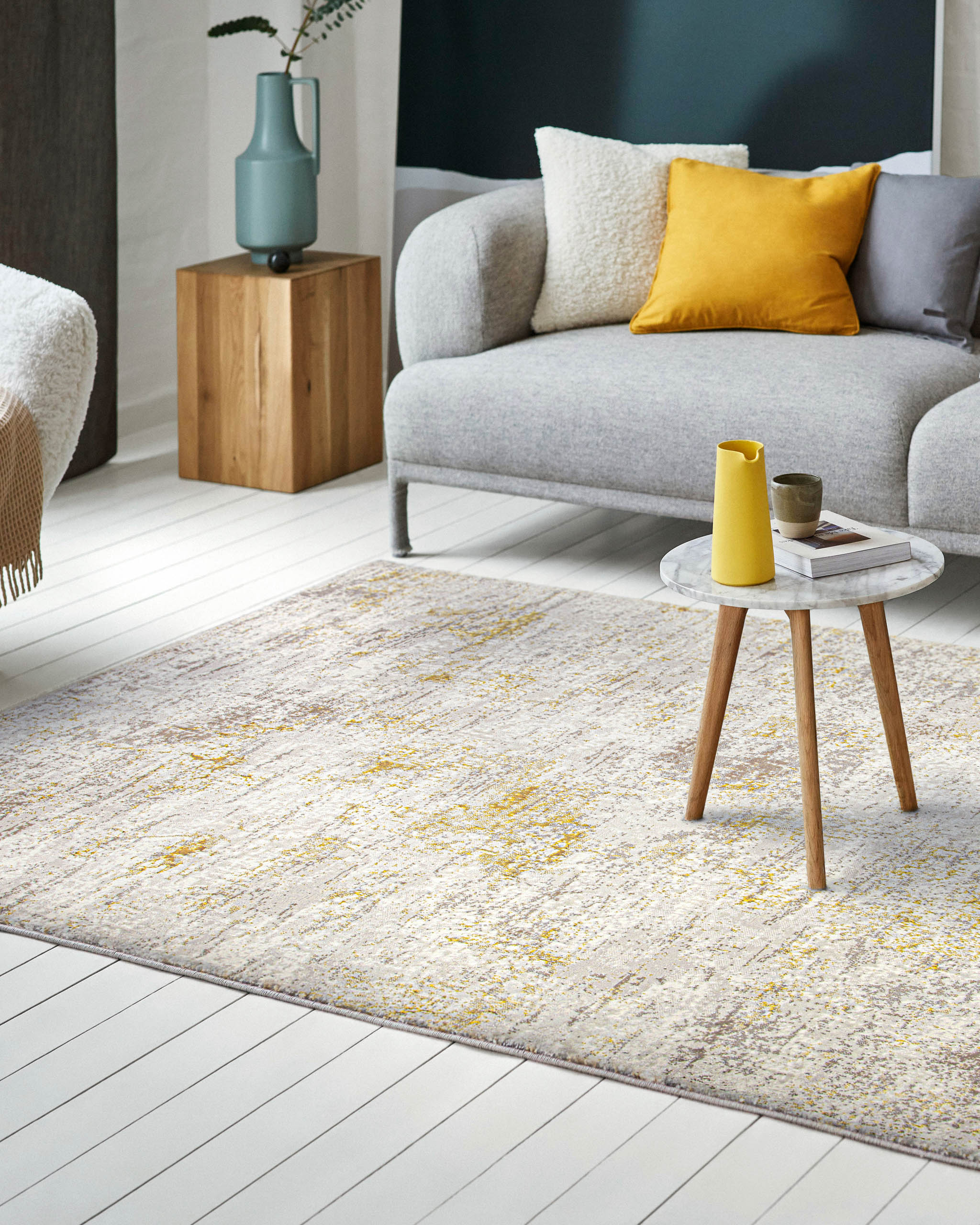 Esprit Kurzflorteppich Creme gold "Feel Vintage 2.0"