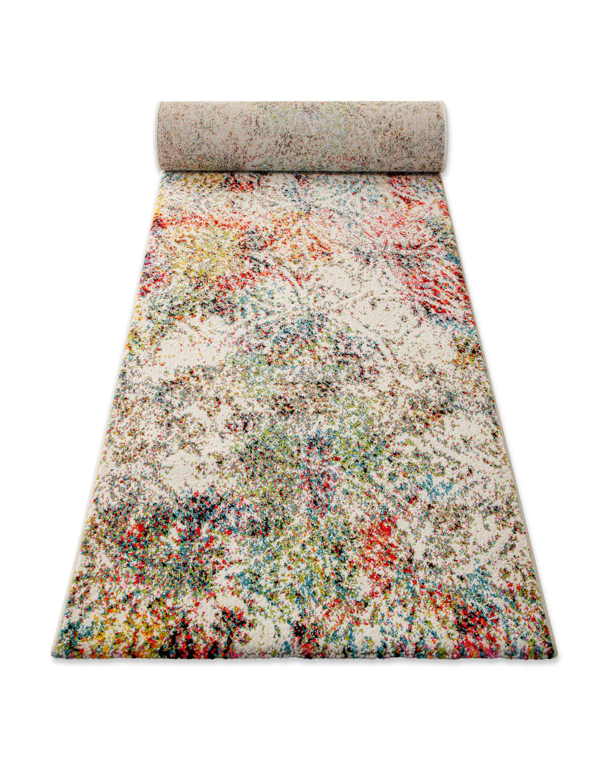 Kurzflorteppich Multi "Modernina 2.0" von WECONhome, perspektivische Ansicht des Läufers