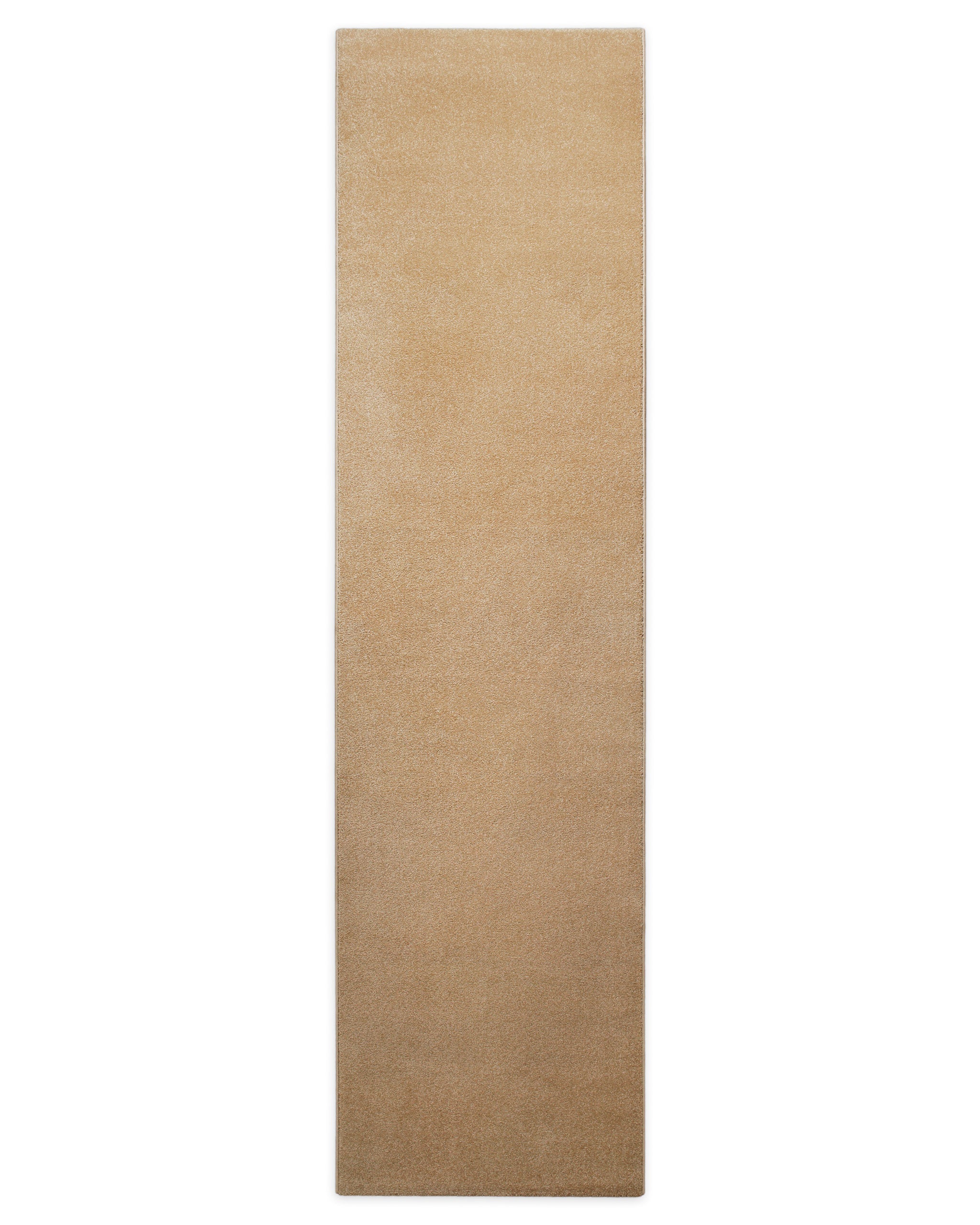Kurzflor Teppich Freja Sand Beige als Läufer in schmalem Format dargestellt