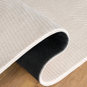 {"class" => "product-thumbnails__image", "alt" => "Detailansicht WECONhome Kurzflorteppich Nuuk Arc in Creme Weiß Antirutschrücken"}