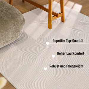 {"class" => "product-thumbnails__image", "alt" => "Detailansicht WECONhome Kurzflorteppich Nuuk Arc in Creme Weiß  unter einem Holztisch und einem Sessel mit Infos: geprüfte Top-Qualität, hoher Laufkomfort, robust & pflegeleicht"}