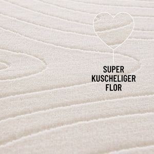 {"class" => "product-thumbnails__image", "alt" => "Nuuk Flow Kurzflorteppich von WECONhome Detailansicht vom Flor und der Info: kuscheliger Flor"}