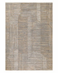 Esprit Kurzflor Teppich Raymond in Beige Grau als Freisteller mit modernem geometrischem Muster