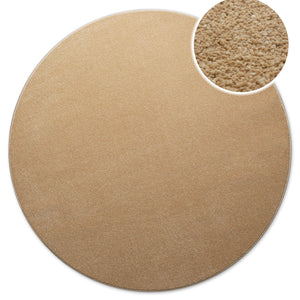 {"class" => "product-thumbnails__image", "alt" => "Runder Kurzflor Teppich Freja in Sand Beige, Gesamtansicht von oben mit kleinem Detail der Oberflächenstruktur"}