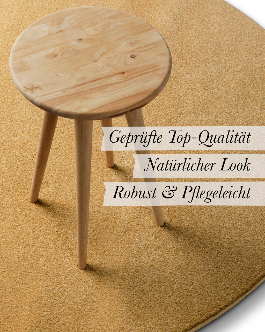 Materialgrafik mit Fokus auf Polypropylen, steht für Widerstandsfähigkeit und einfache Pflege
