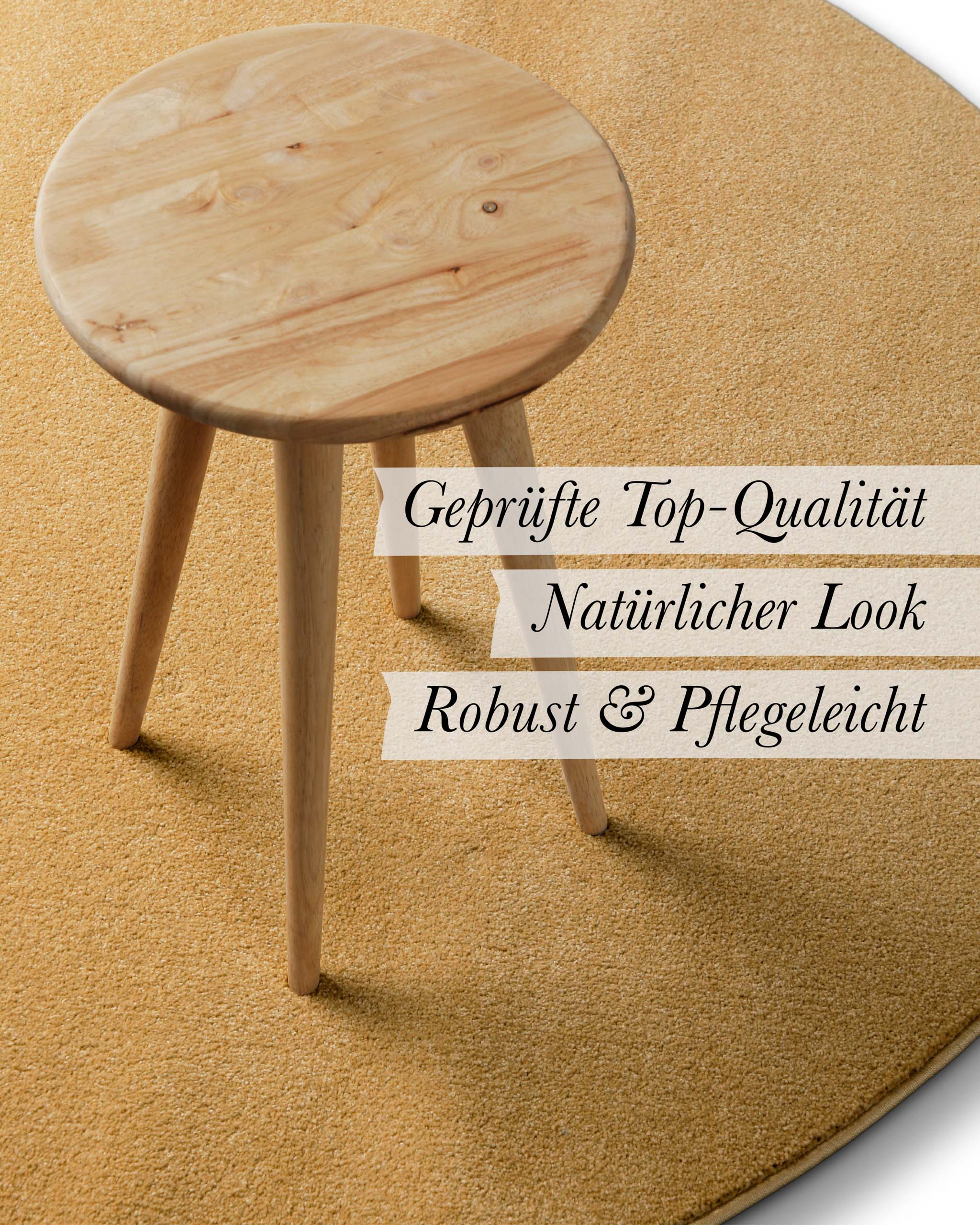 Materialgrafik mit Fokus auf Polypropylen, steht für Widerstandsfähigkeit und einfache Pflege