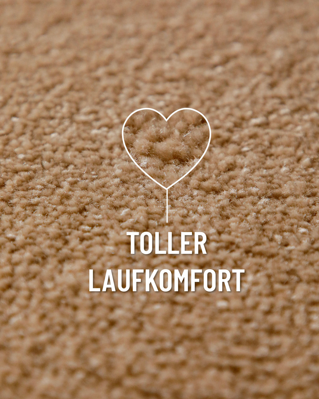 Kurzflor Teppich Vegas Beige rund Nahaufnahme der Oberfläche mit Fokus auf weichen Laufkomfort