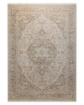 Esprit Kurzflor Teppich Soft Vintage in Sand Beige als Freisteller mit klassischem Vintage Muster