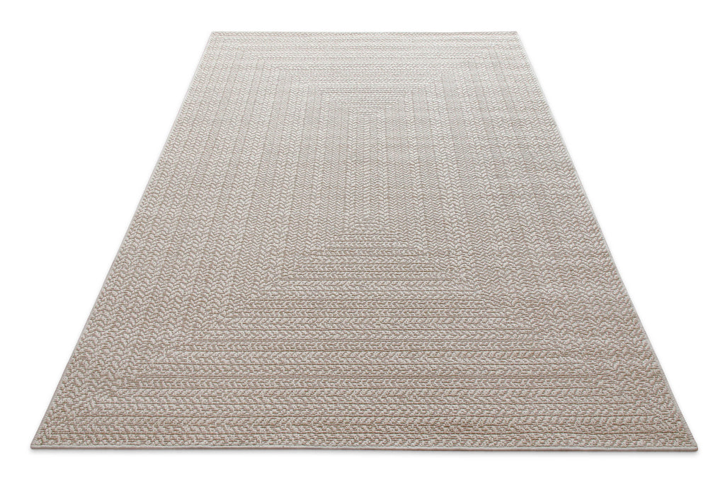 In-& Outdoor Teppich Layo beige rechteckig Perspektive