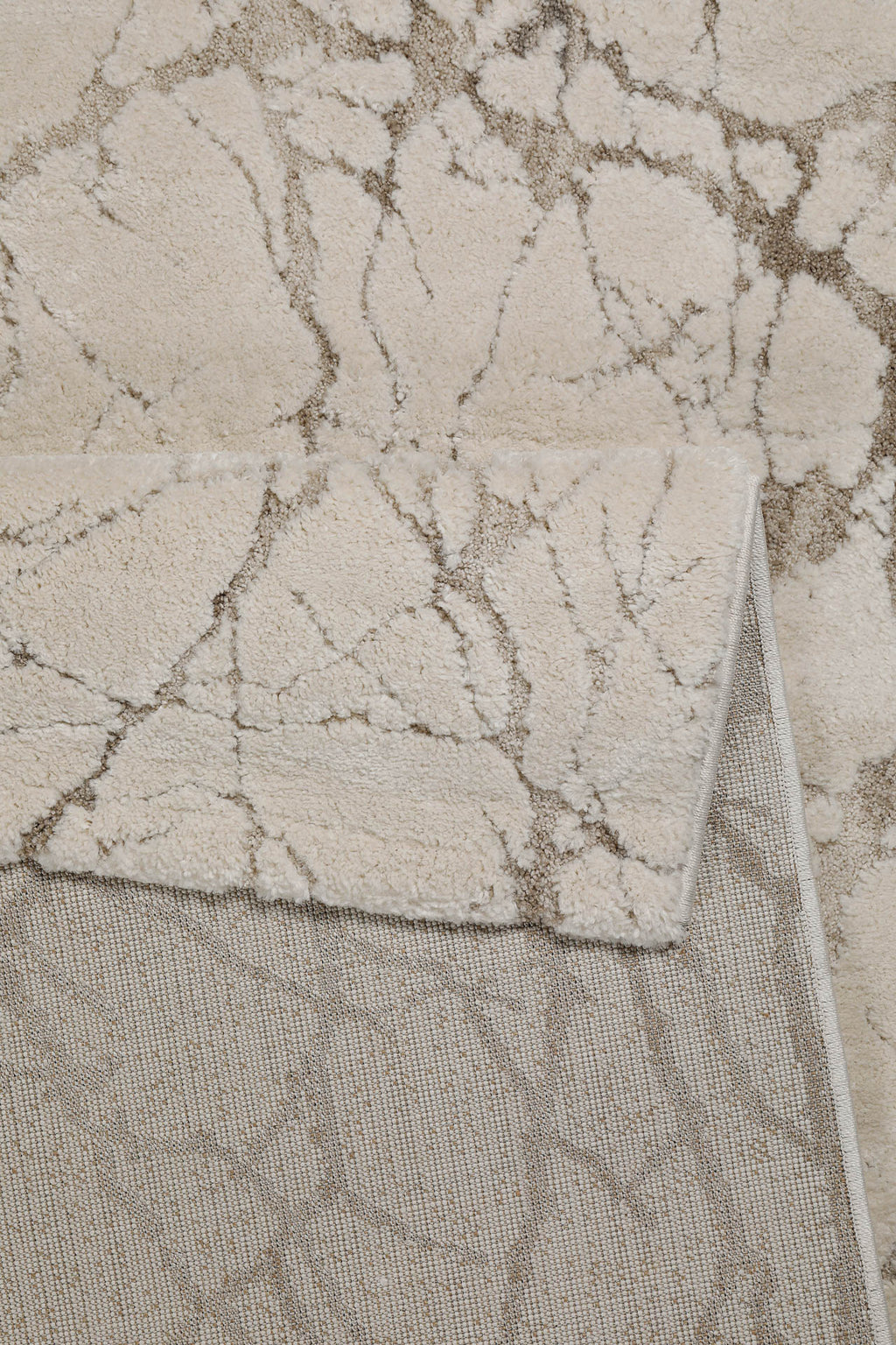 Kurzflor Teppich Creme Beige "Linus" WECONhome