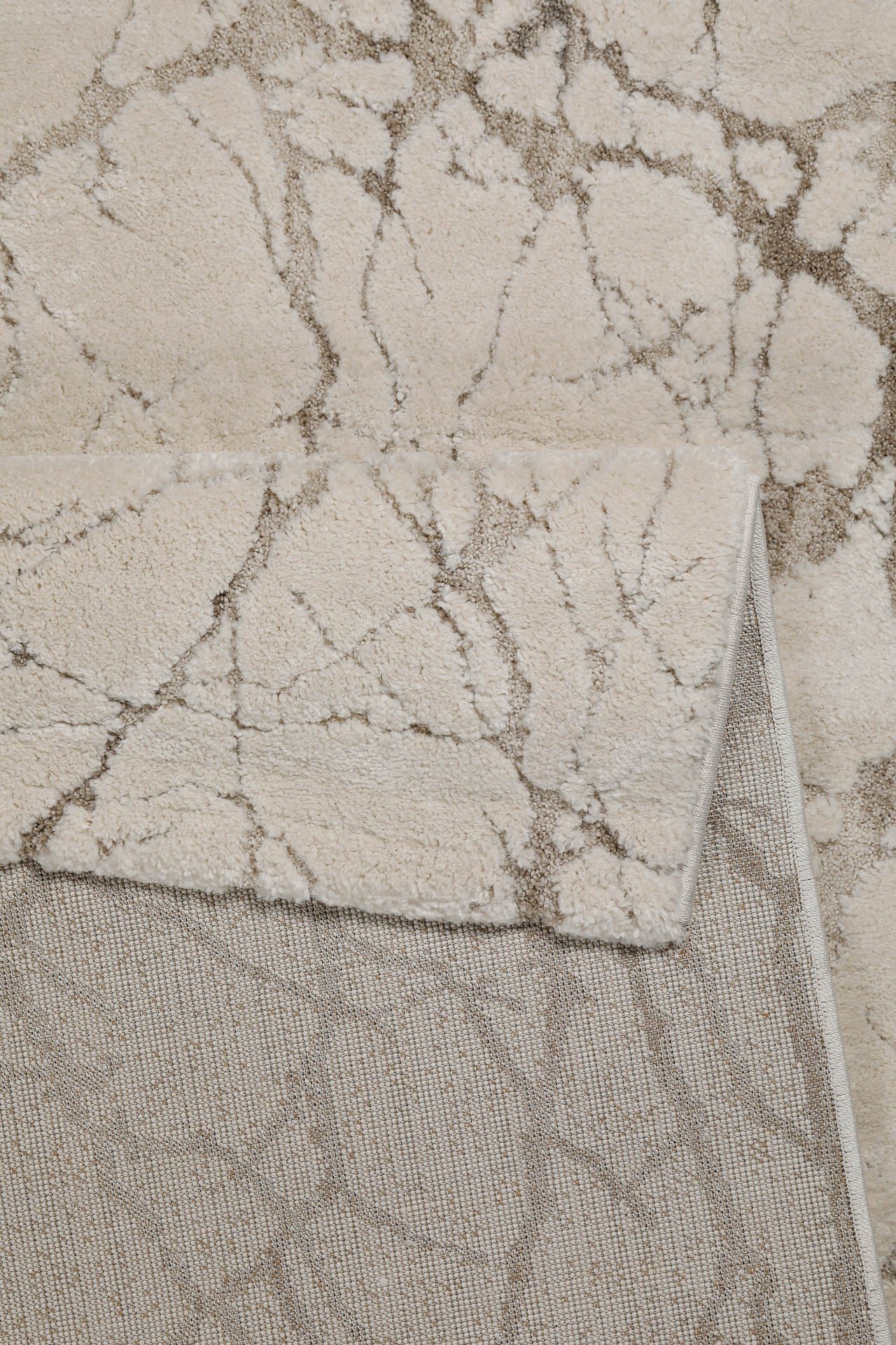 Kurzflor Teppich Creme Beige "Linus" WECONhome