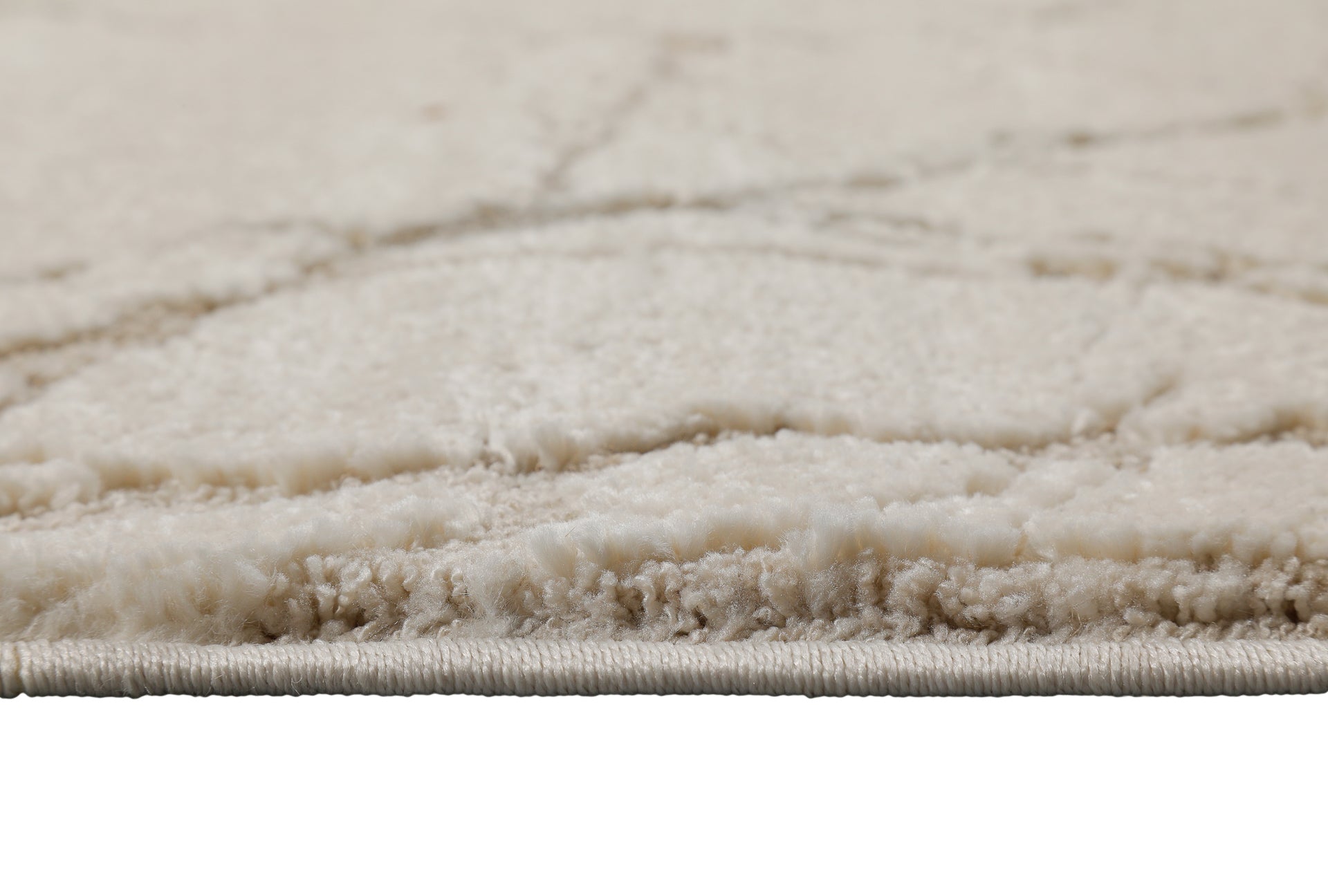 Kurzflor Teppich Creme Beige "Linus" WECONhome