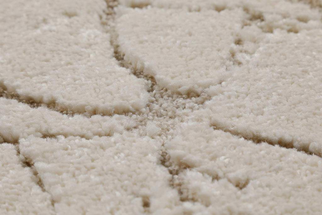 Kurzflor Teppich Creme Beige "Linus" WECONhome