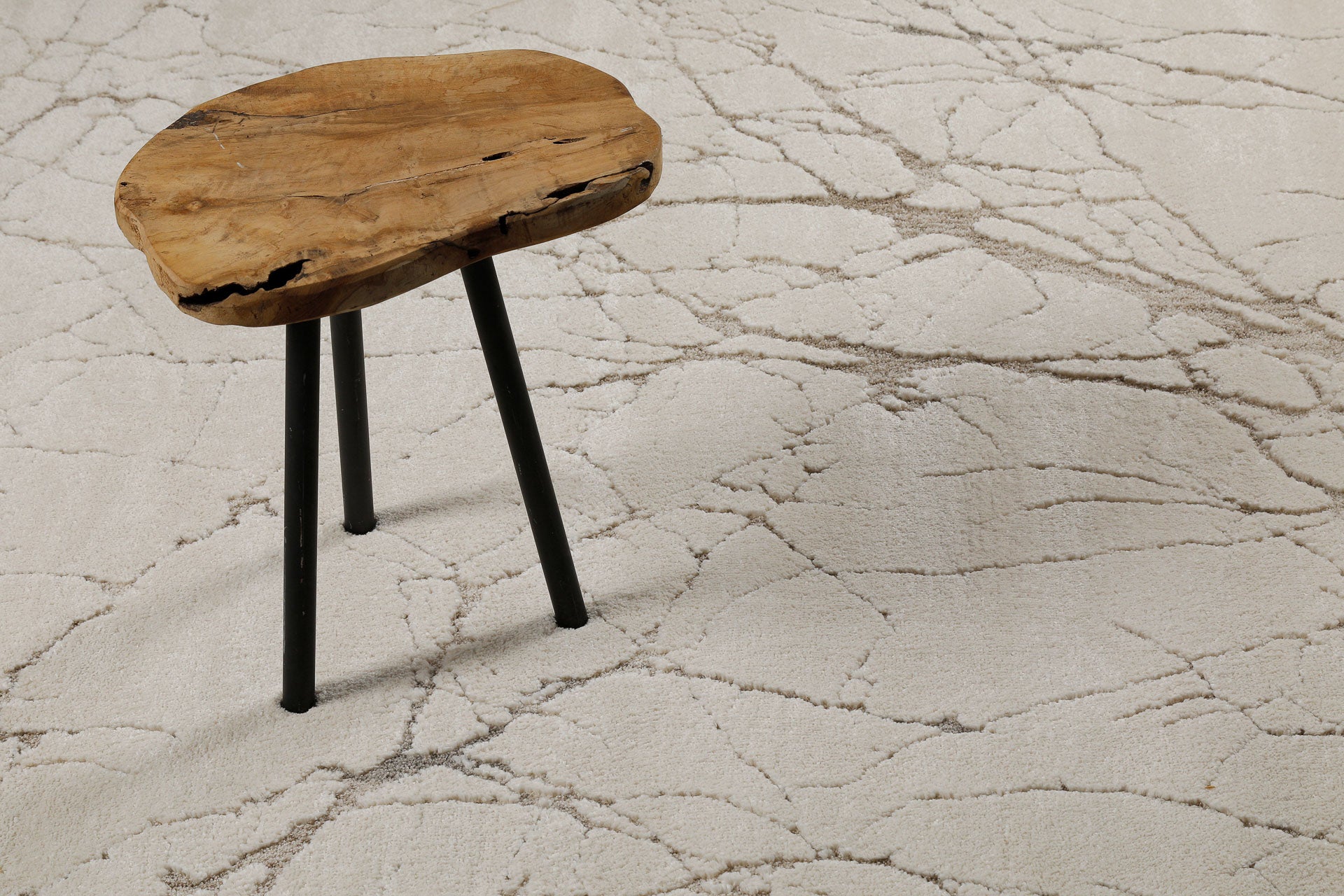 Kurzflor Teppich Creme Beige "Linus" WECONhome