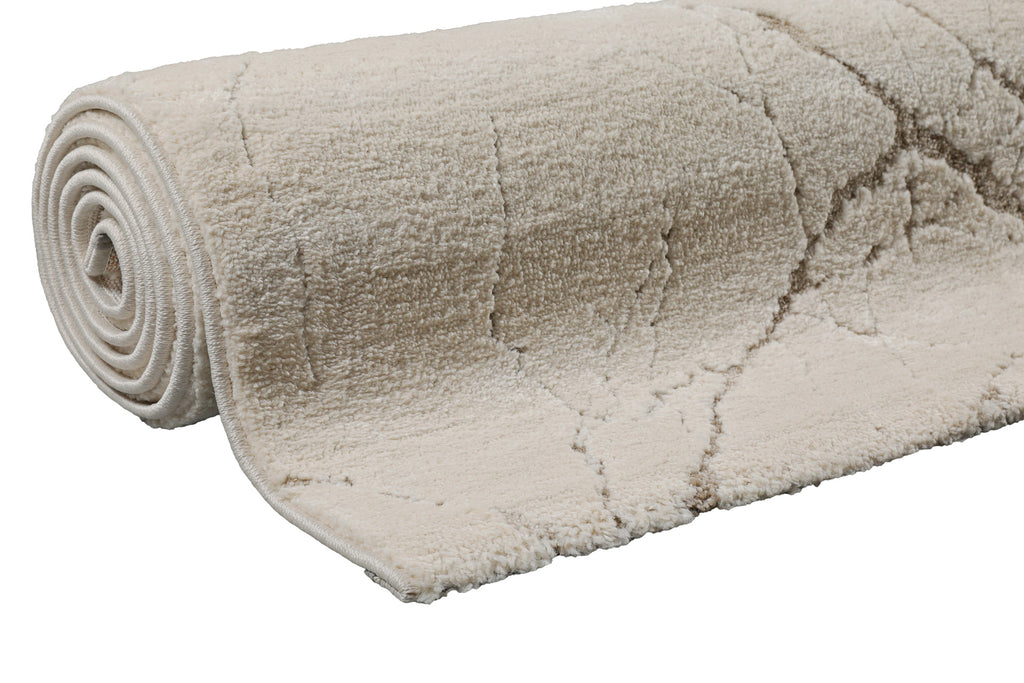 Kurzflor Teppich Creme Beige "Linus" WECONhome