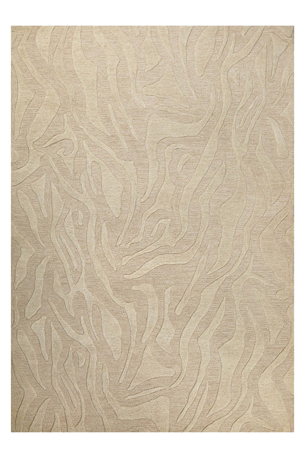 Kurzflorteppich Beige aus Schurwolle "Lior" WECONhome