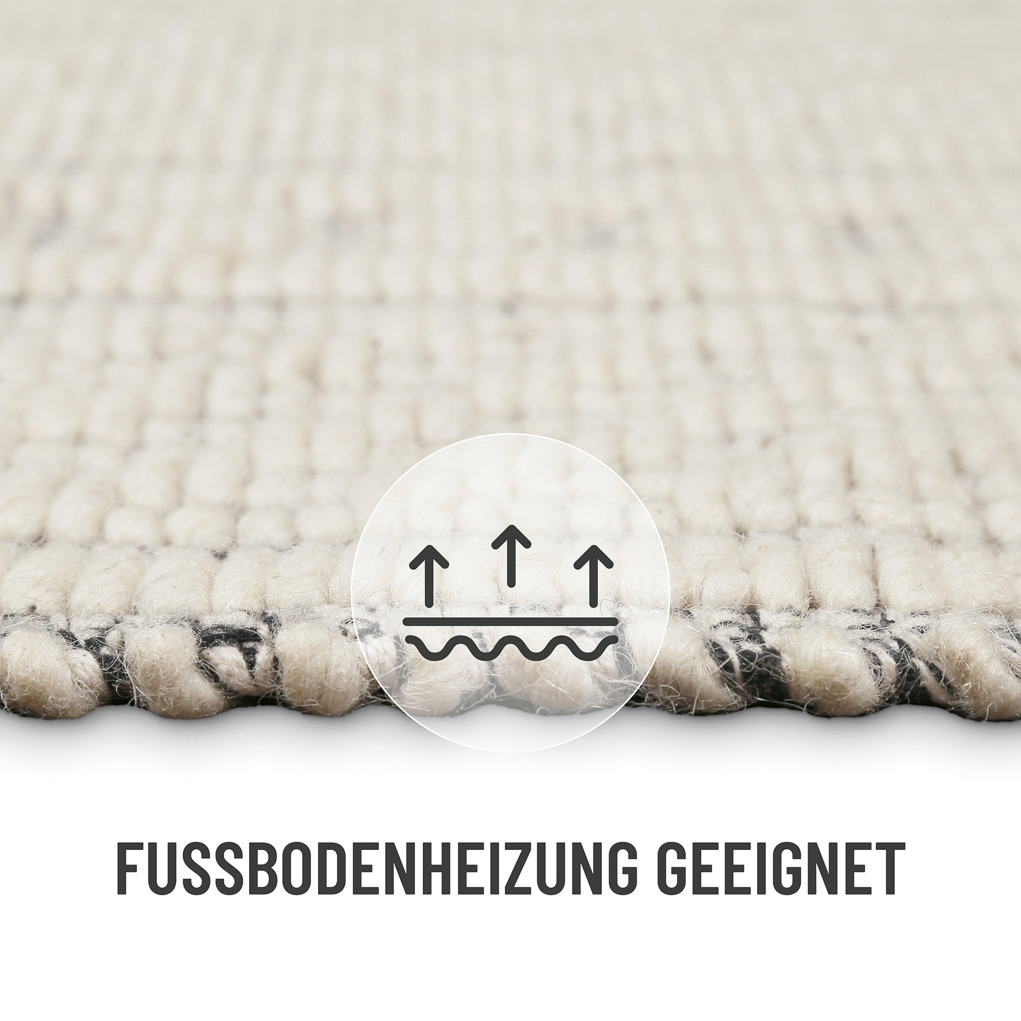 Wollteppich Creme Weiß "Liv" WECONhome
