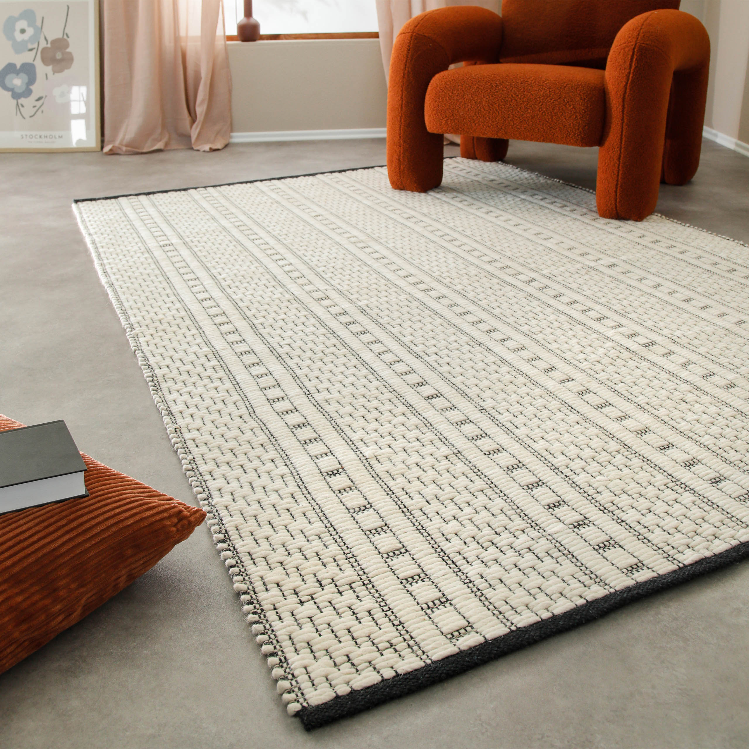 Wollteppich Creme Weiß "Liv" WECONhome