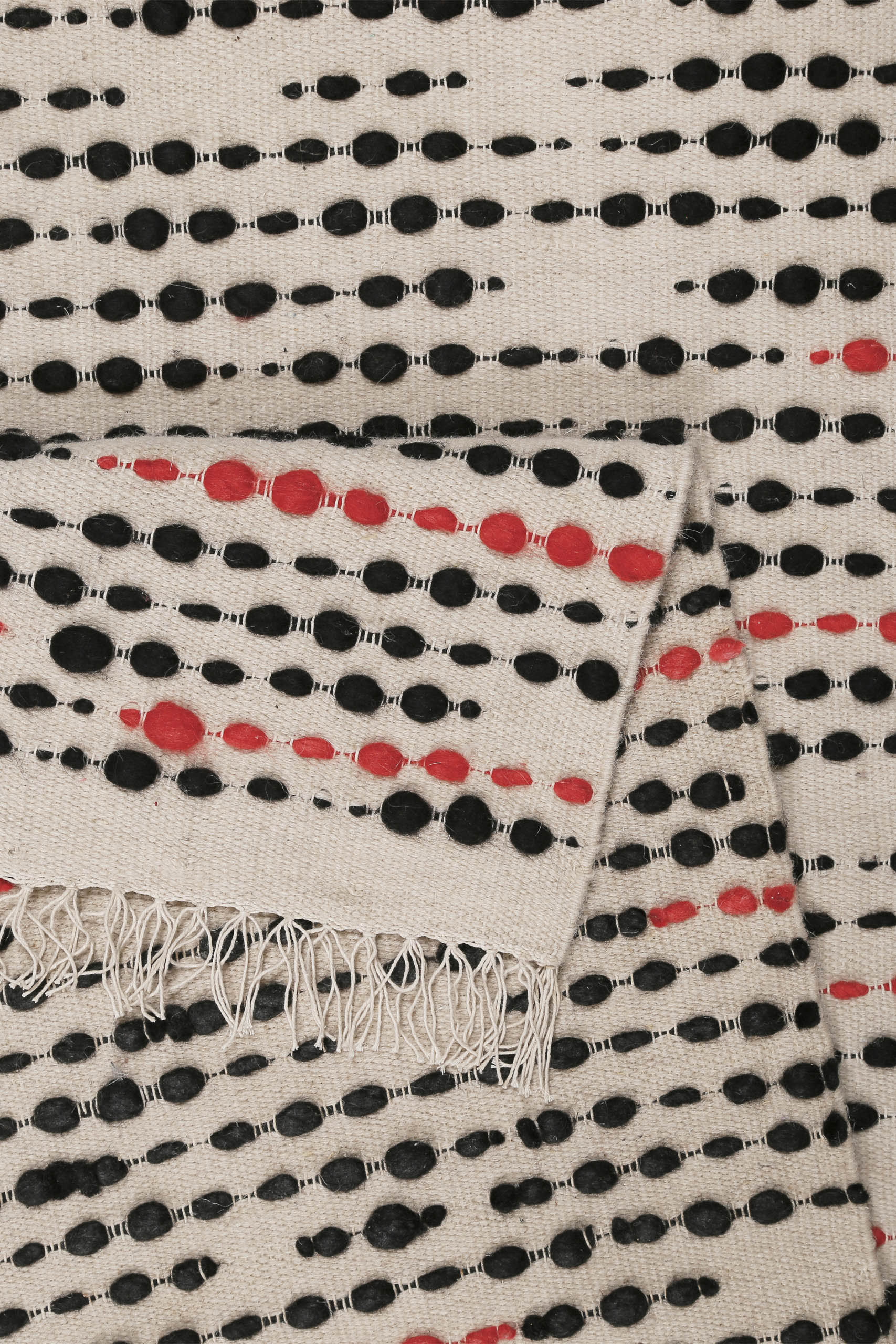 Wollteppich Creme Beige "London Red" WECONhome