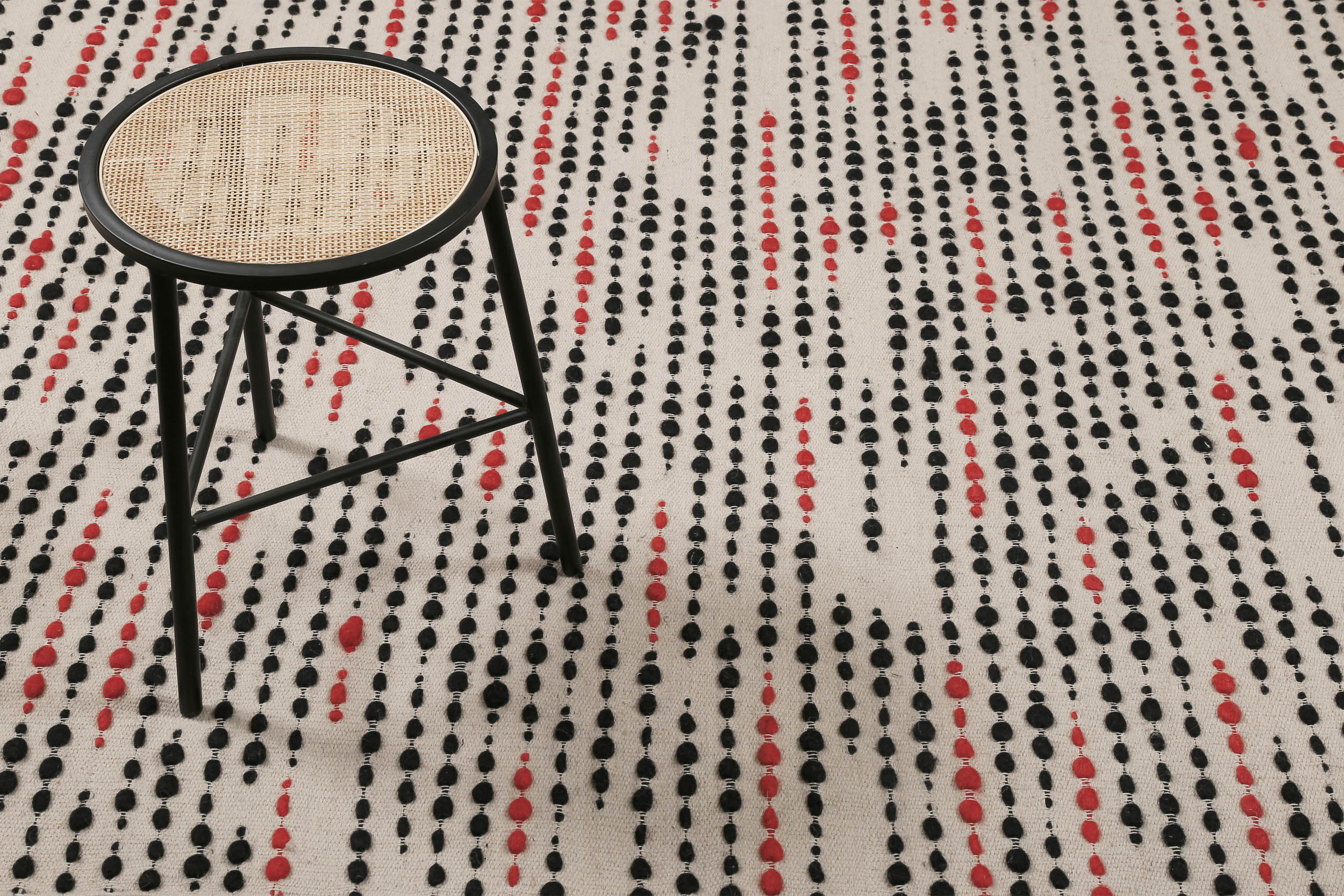 Wollteppich Creme Beige "London Red" WECONhome
