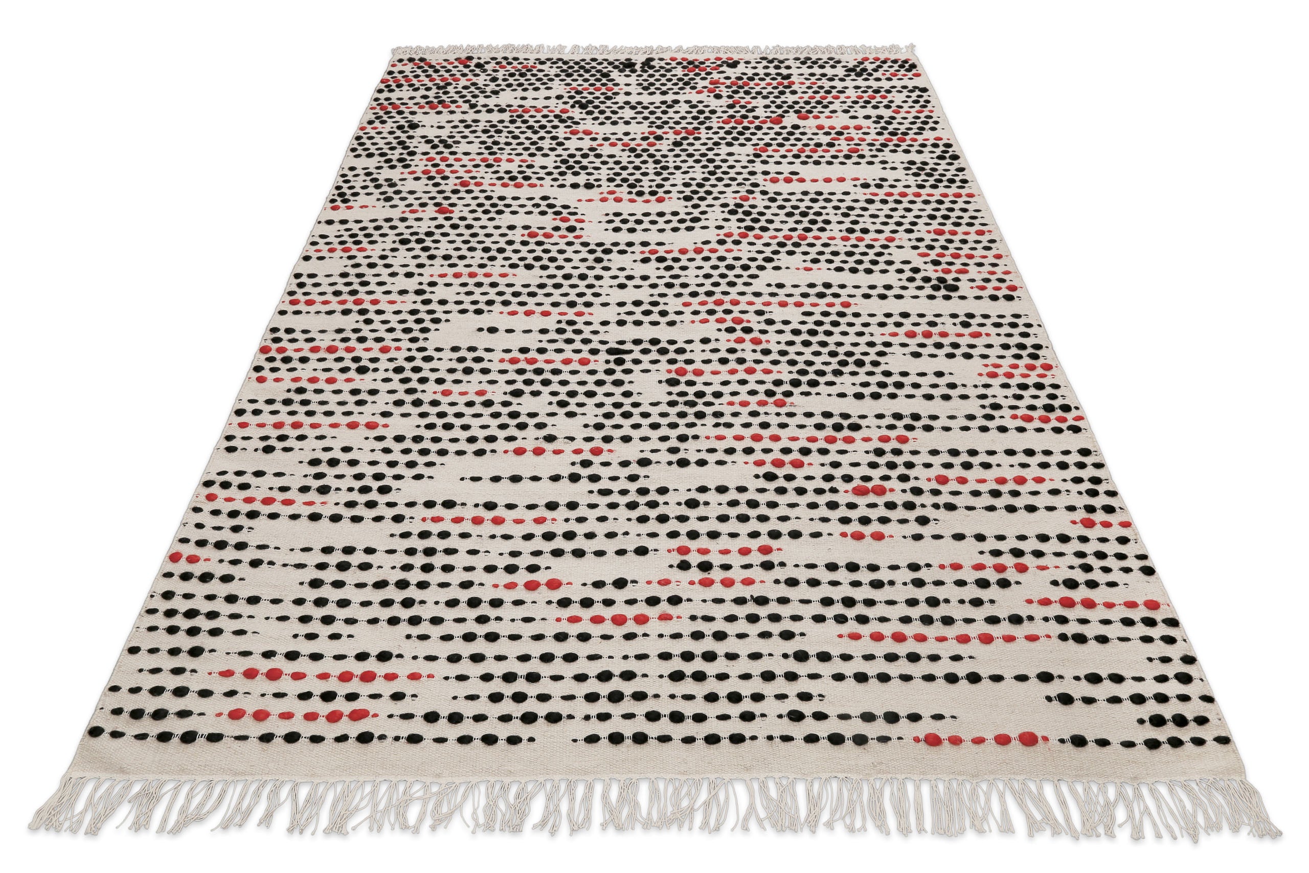 Wollteppich Creme Beige "London Red" WECONhome