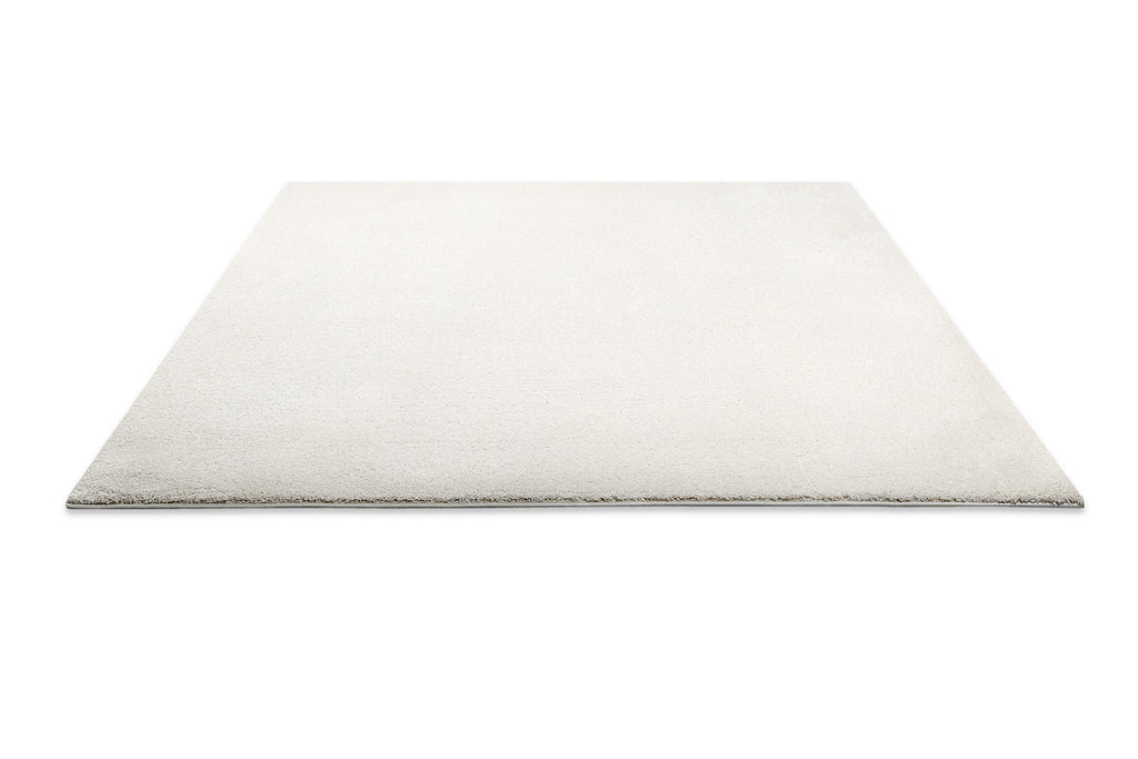 Kurzflorteppich Creme Weiß "Manta" Homie Living