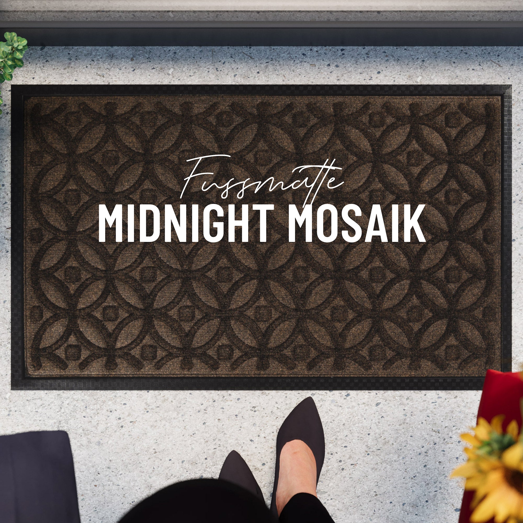 Fußmatte Braun "Midnight Mosaic" WECONhome