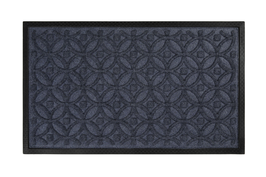 Fußmatte Grau Blau "Midnight Mosaic" WECONhome