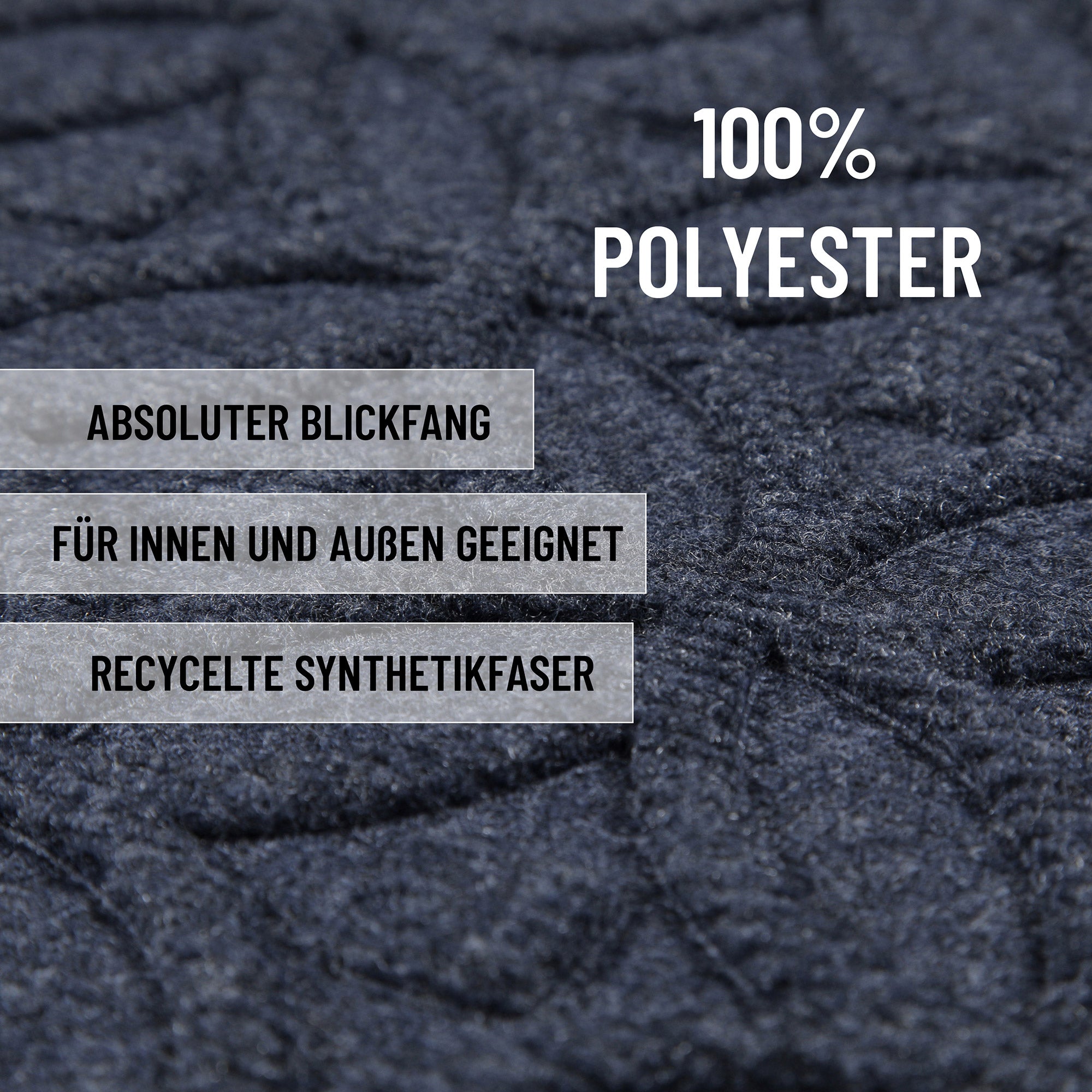 Fußmatte Grau Blau "Midnight Mosaic" WECONhome